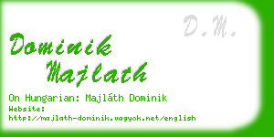 dominik majlath business card