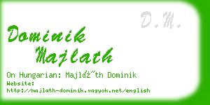 dominik majlath business card